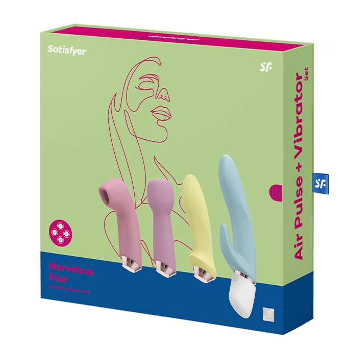 섹스 토이 세트 - Satisfyer 사티스파이어 '마블러스 포', 4개 부품