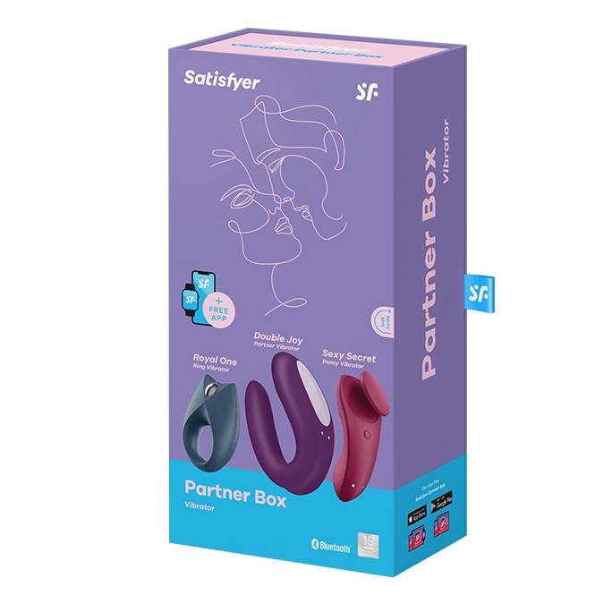 커플 바이브레이터 - Satisfyer Satisfyer 'Partner Box 3', Apptoys 포함