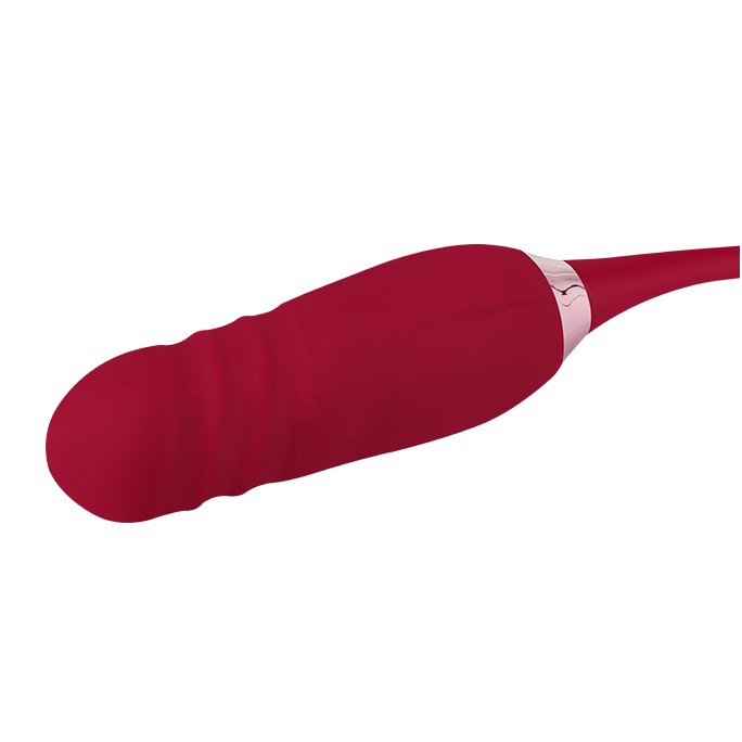 AUFLEGEVIBRATOREN - EIS  장미 모양의 레이온 바이브레이터 - 2 in 1, 39.8 cm